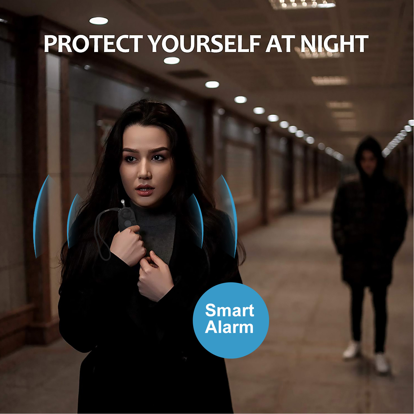 Personal Alarm Keychain - Gantungan Kunci Alarm Pribadi Premium untuk