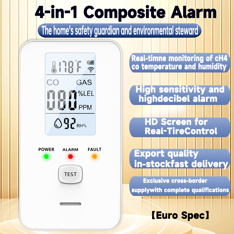 Detektor Gas 4 In 1 Alarm Karb - Co Detector Plug ulasan dan harga