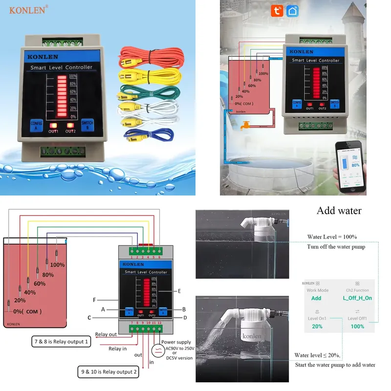 Sensor Level Air KONLEN WIFI P - Water Alarm Sensor ulasan dan harga
